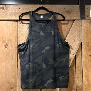 Camouflage racer back tank